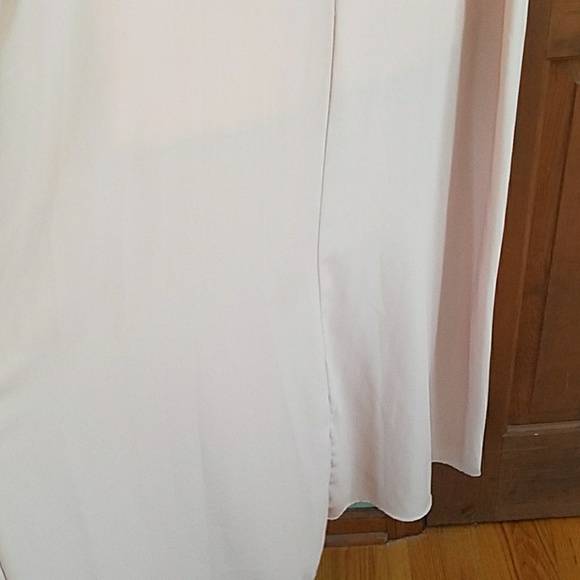 Light Pink Boho Maxi Dress with Tassles - Picture 5 of 6